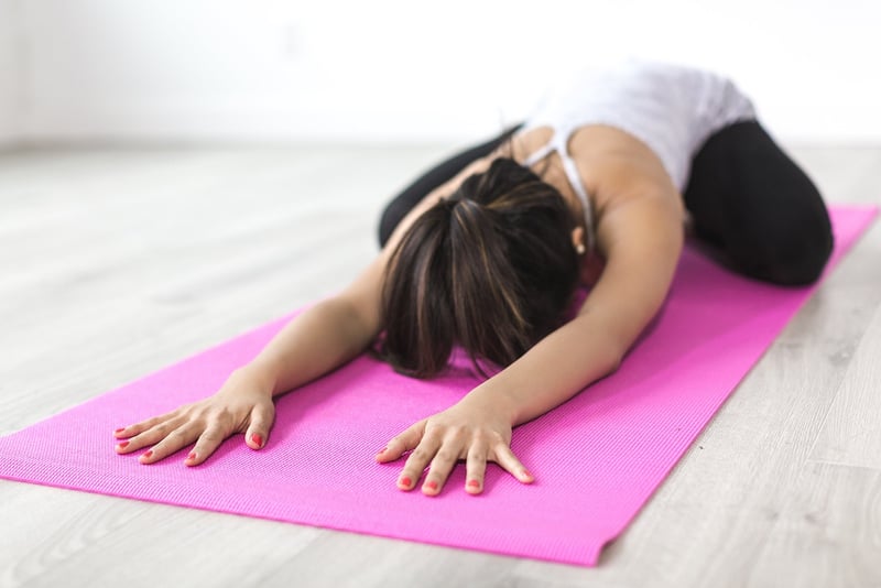 Woman practicing Pranayama